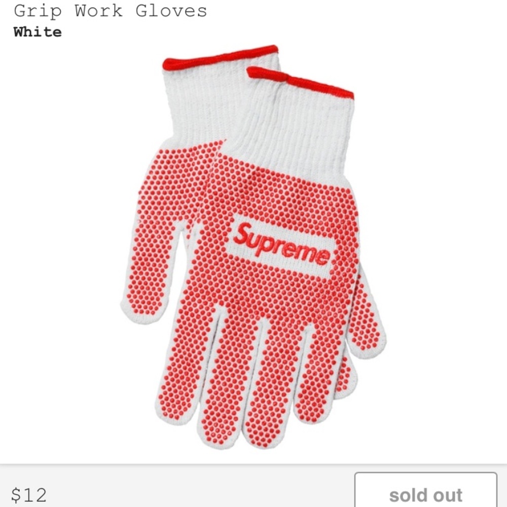 Supreme Grip Work Gloves SS18